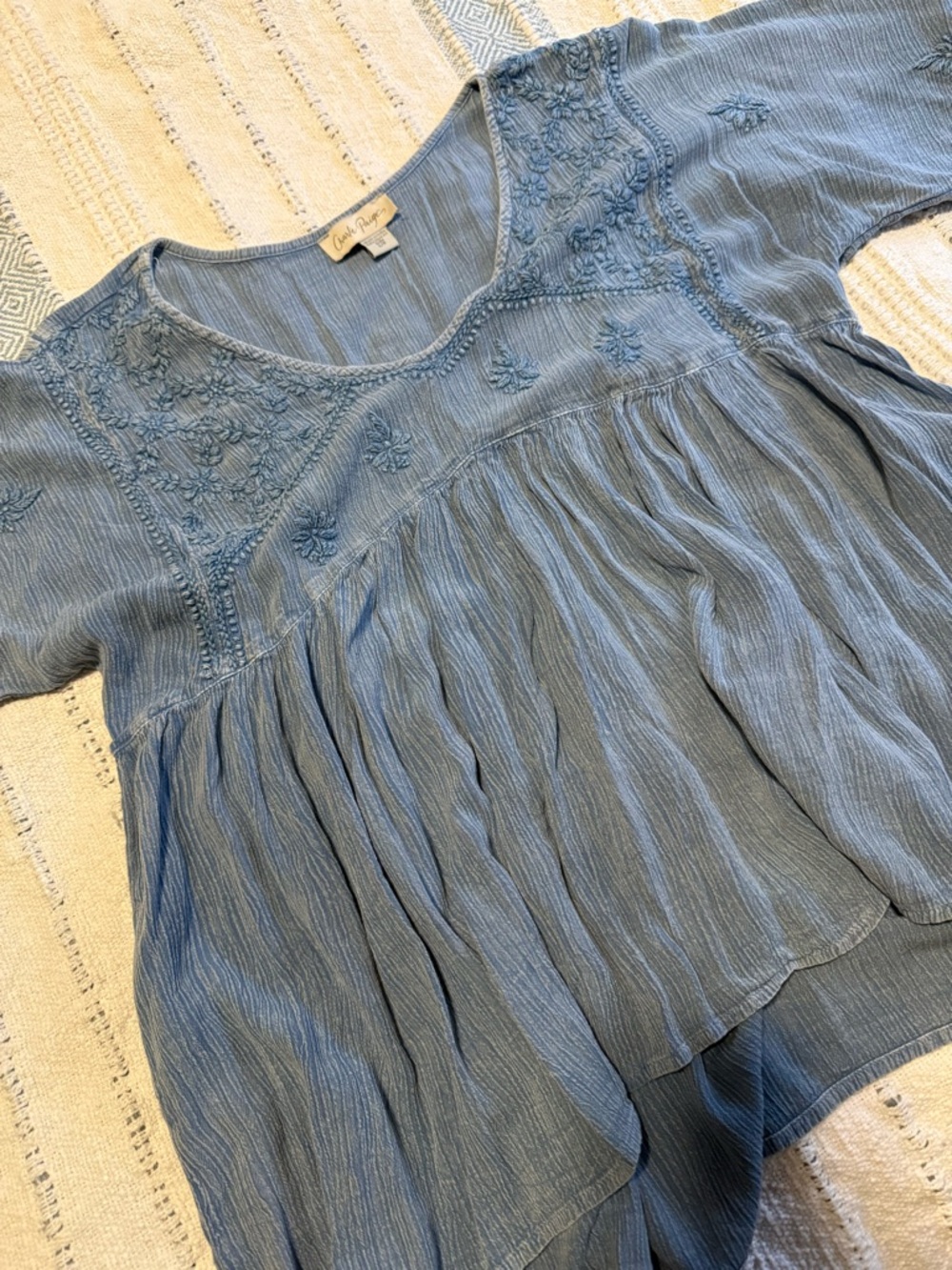 CHARLIE PAIGE empire waist baby doll top